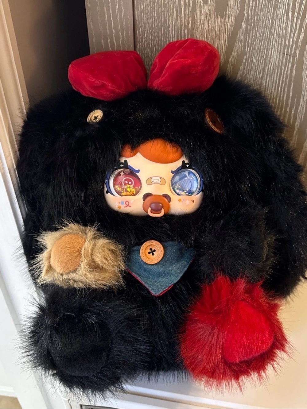 ZaZa 800% Original Heart Workshop Series - Black Bunny